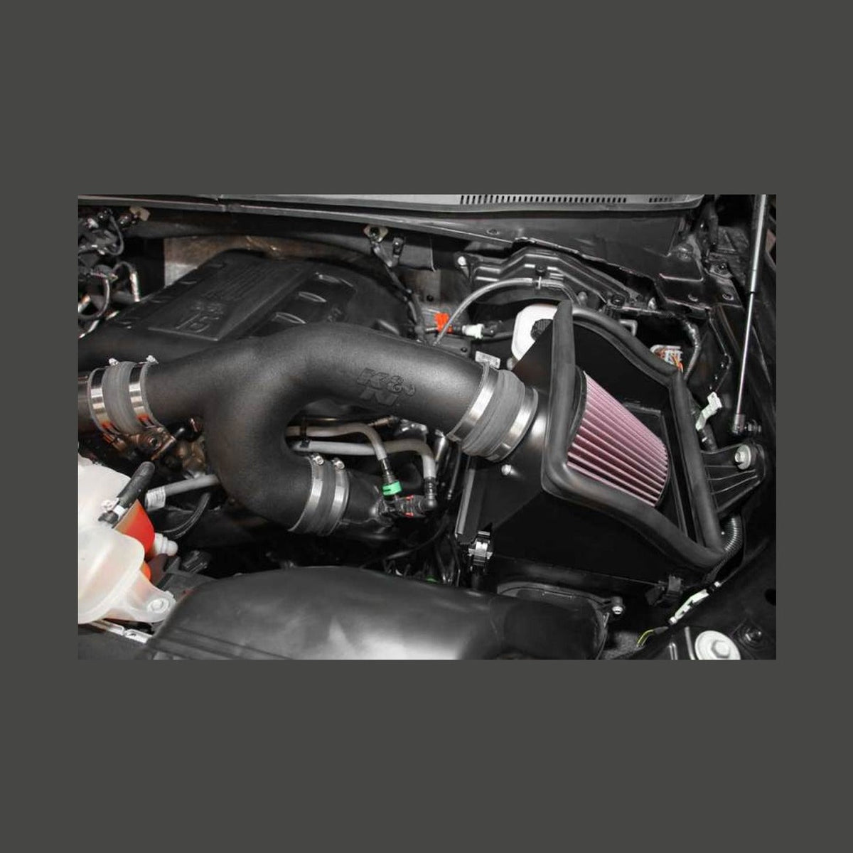 K&N Engineering K&N 2015 Ford F150 EcoBoost V6-3.5L 57 Series FIPK Performance Intake Kit, installed