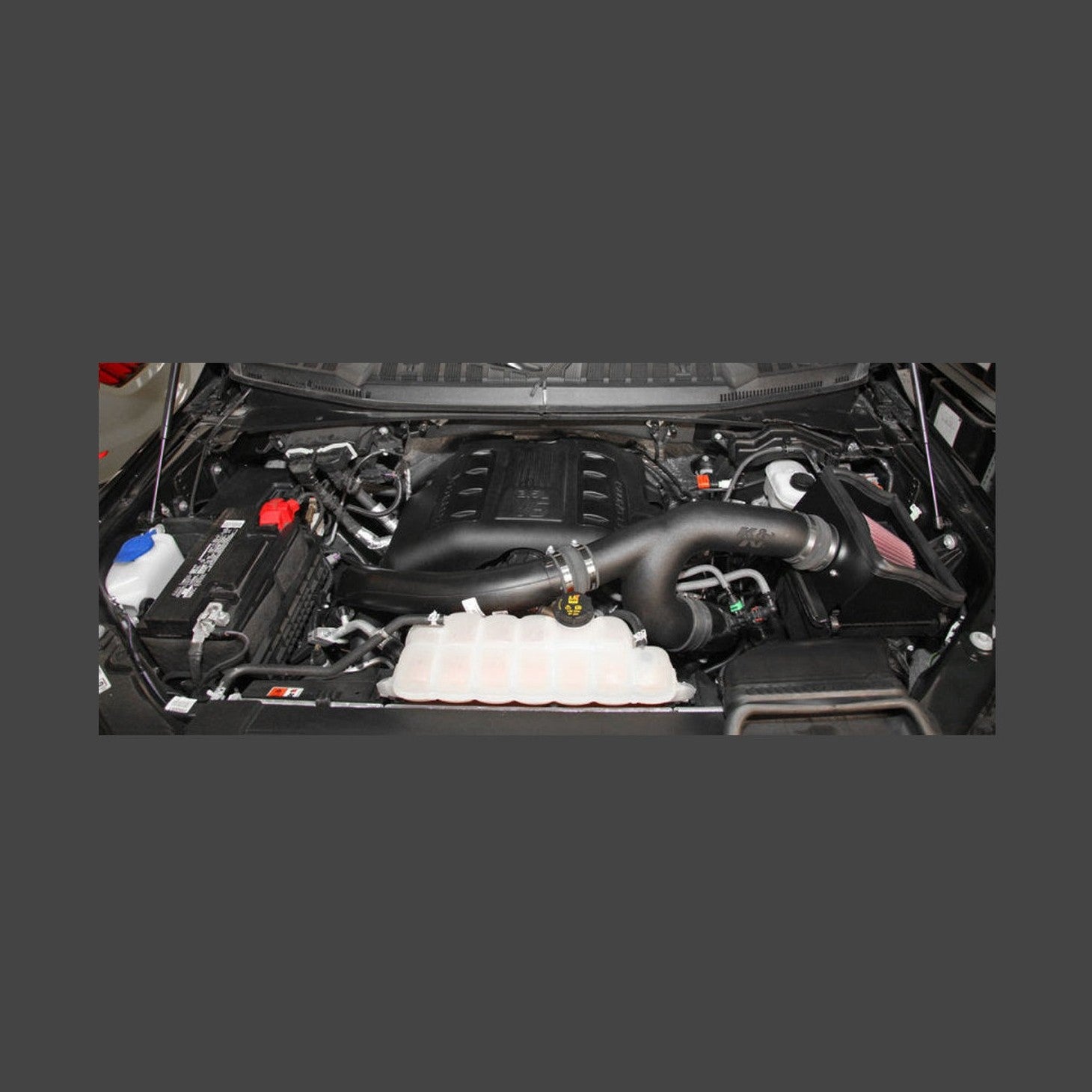 K&N Engineering K&N 2015 Ford F150 EcoBoost V6-3.5L 57 Series FIPK Performance Intake Kit, installed