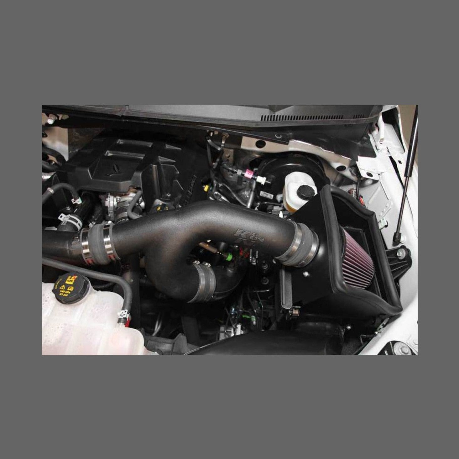 K&N Engineering K&N 2015 FORD F150 2.7L V6 Performance Intake Kit, installed