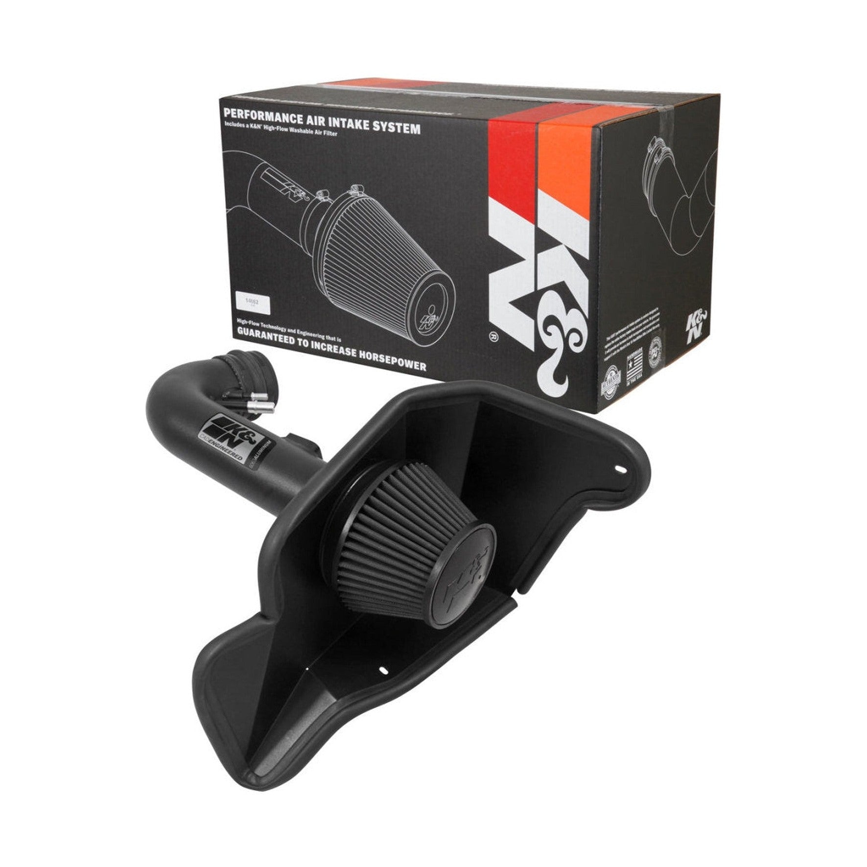 K&N Engineering K&N 2015 Ford Mustang GT 5.0L V8 Black Performance Intake Kit