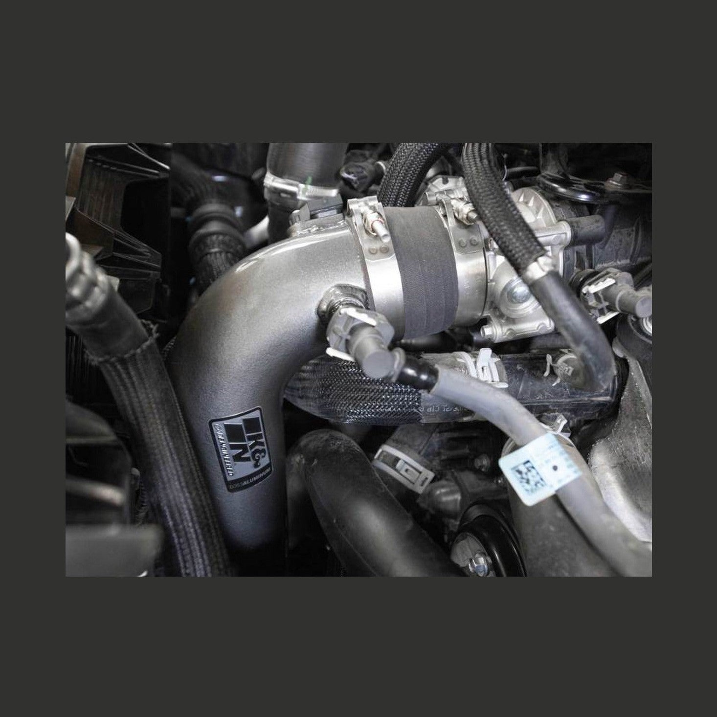 K&N Engineering K&N 15-22 Ford F-150/Raptor V6-3.5L F/I Charge Pipe, installed
