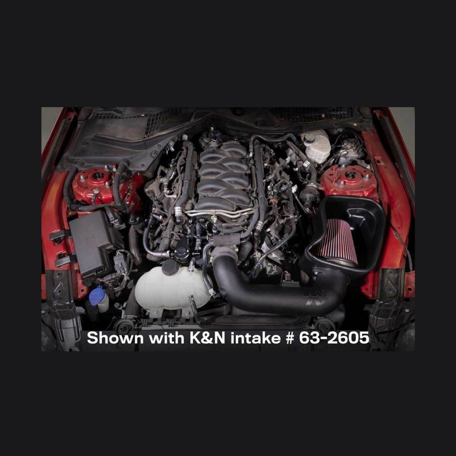K&N Engineering K&N 18-23 Ford Mustang GT 5.0L V8 (Gas) Catch Can Oil Separator, installed