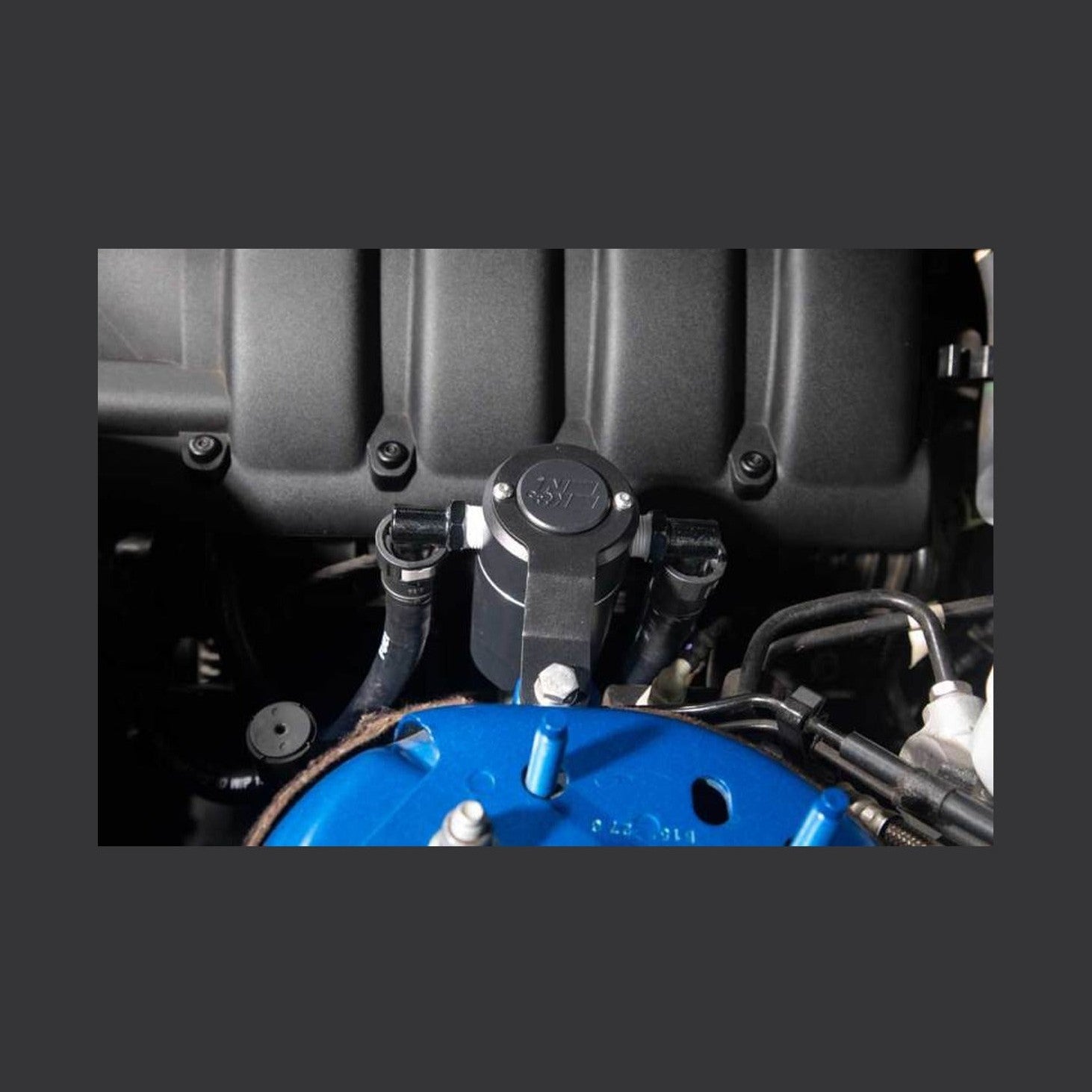 K&N Engineering K&N 15-23 Ford Mustang 2.3L Ecoboost Oil Catch Can, installed