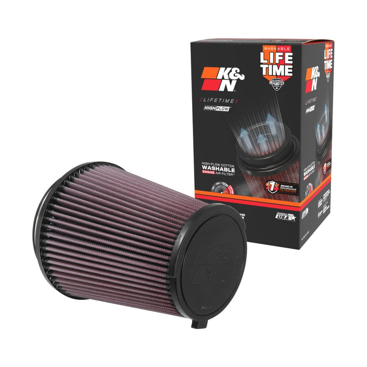 K&N Engineering K&N 16-17 Ford Mustang Shelby V8-5.2L F/l Replacement Drop In Air Filter