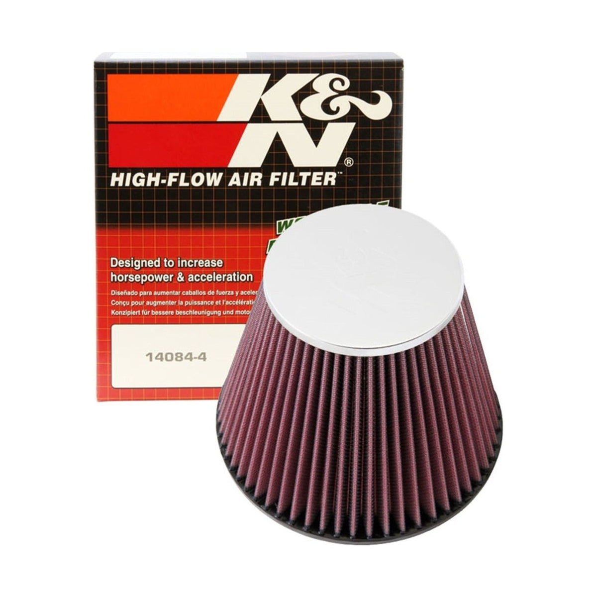 K&N Engineering K&N Round Tapered Universal Air Filter 6in Flange ID x 7.5in Base OD x 4.5in Top OD x 6in H