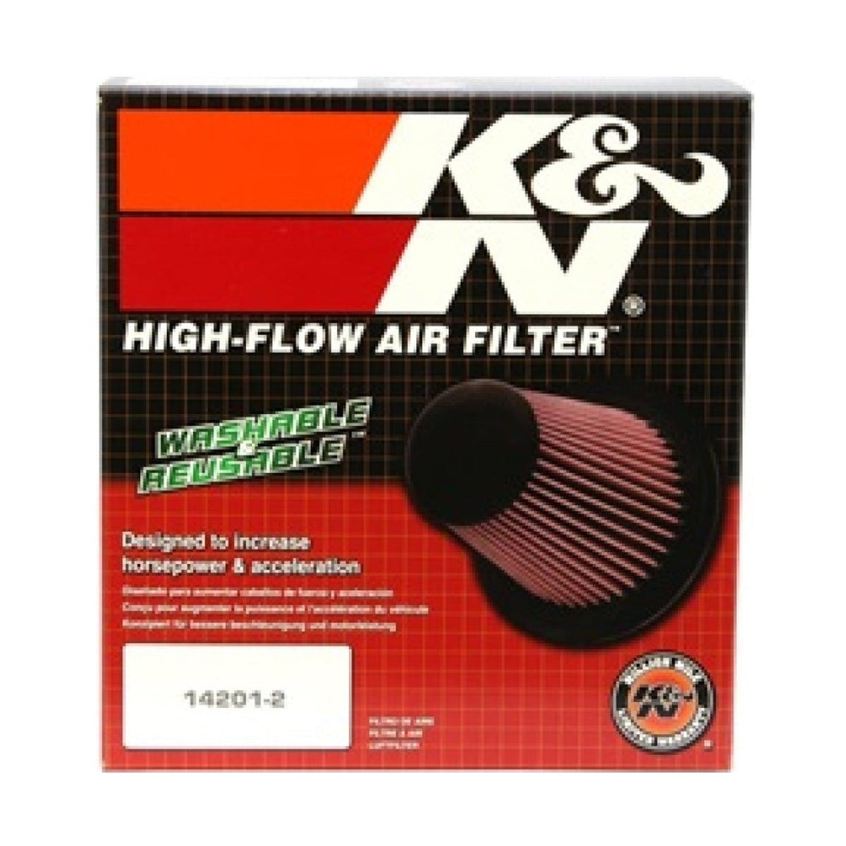 K&N Engineering K&N Universal Clamp-On Air Filter 6in FLG / 7-1/2in B / 5in T / 6-1/2in H