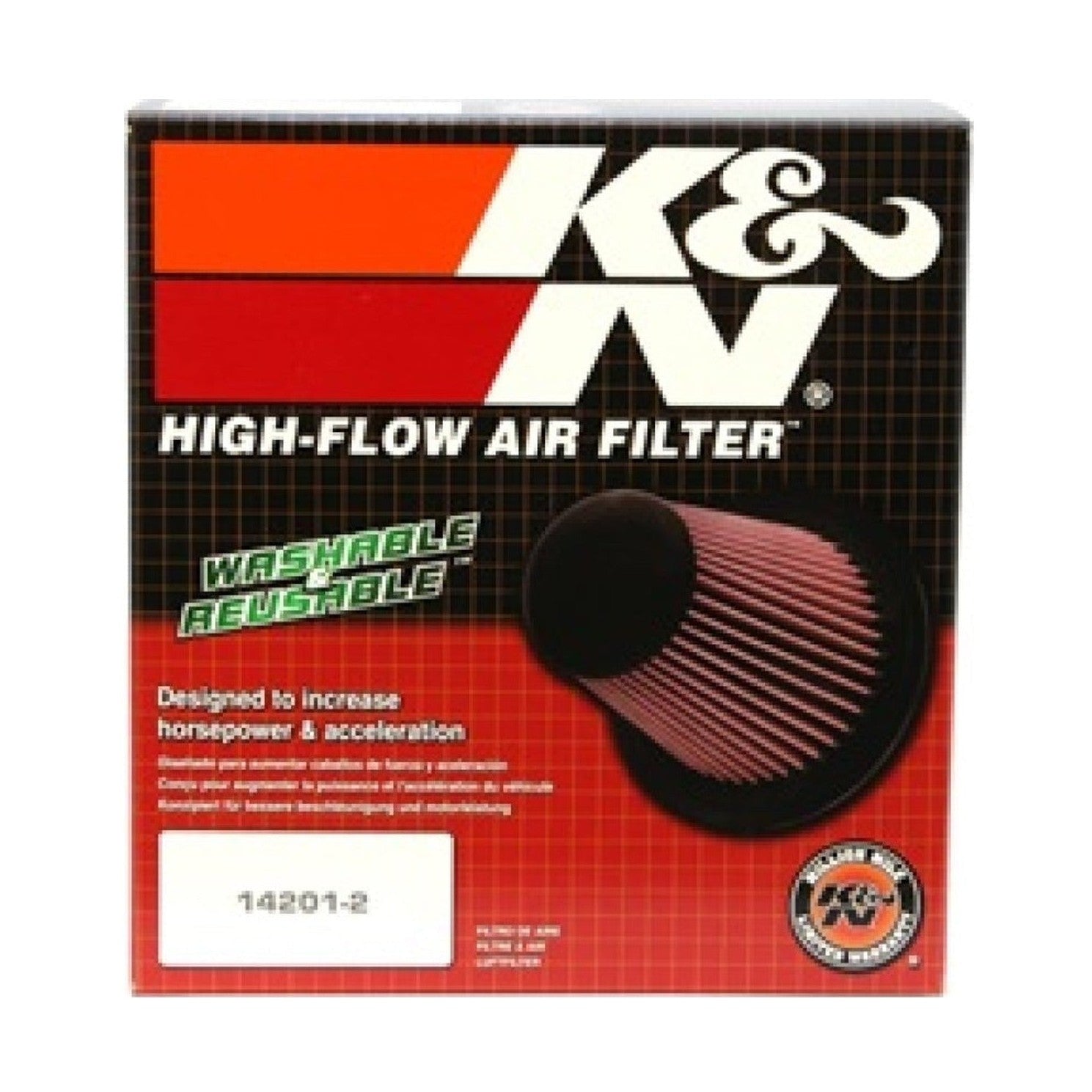 K&N Engineering K&N Universal Tapered Filter 6in Flange ID x 7.5in Base OD x 5in Top OD x 5in Height