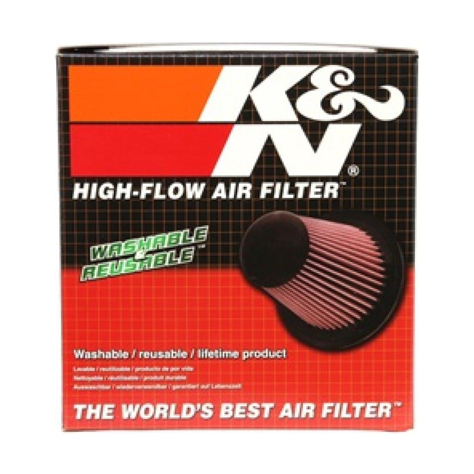 K&N Engineering K&N Universal Tapered Filter 6in Flange ID x 7.5in Base OD x 5in Top OD x 5in Height