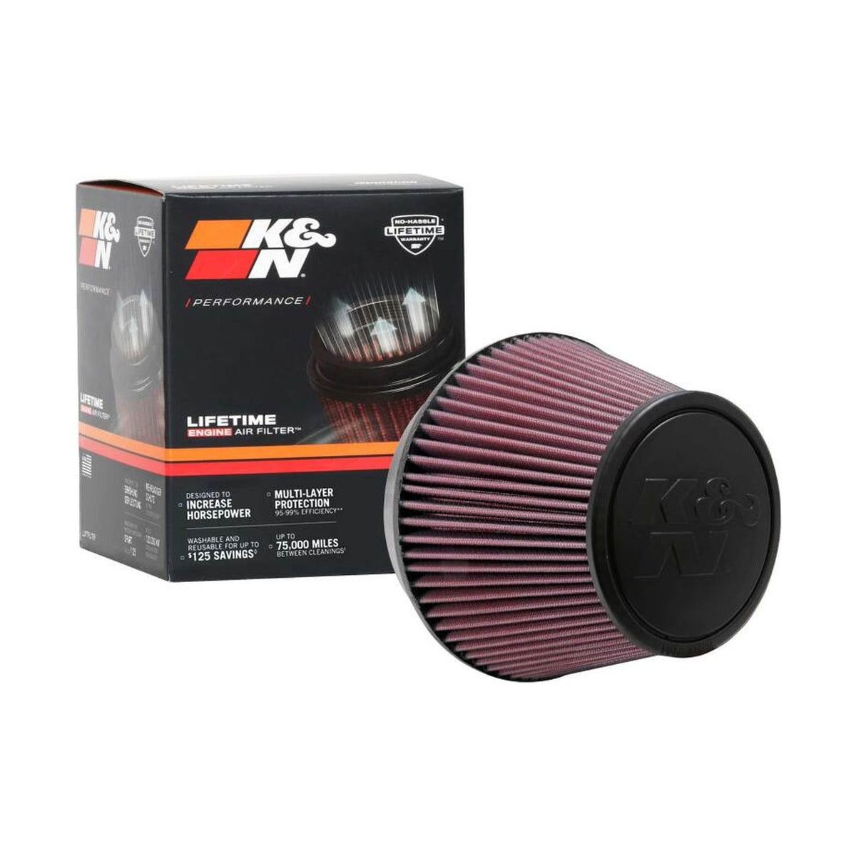 K&N Engineering K&N Universal Tapered Filter 6in Flange ID x 7.5in Base OD x 5in Top OD x 5in Height
