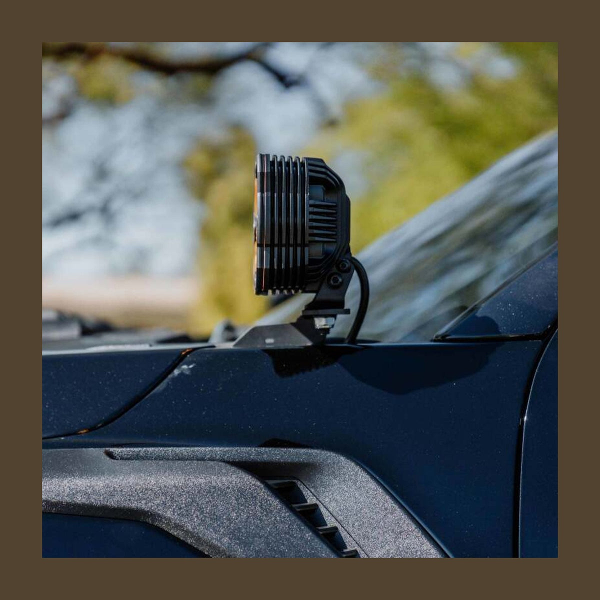 KC HiLiTES KC HiLiTES 2021+ Ford F150/Raptor/Lightning Gen 3 Pillar / Ditch Bracket Set, installed