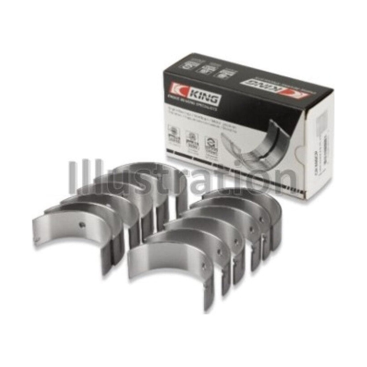 King Engine Bearings King Engine Bearings Ford EcoBoost 3.5L/3.7L V6 (.781 Width) Performance Rod Bearing Set - Size STD