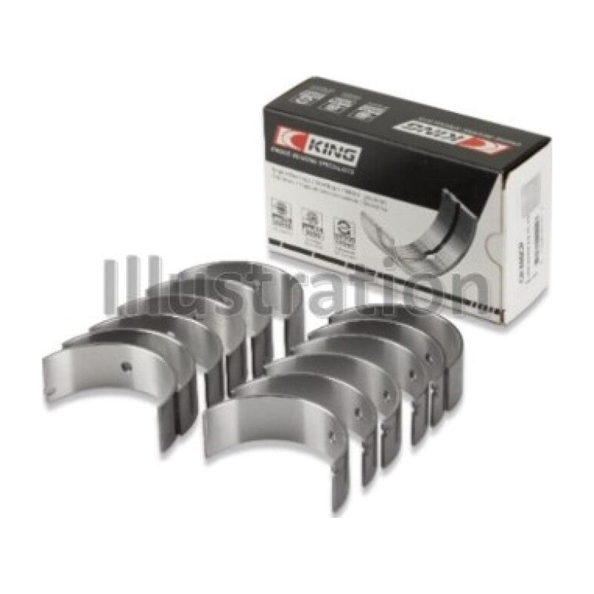 King Engine Bearings King Engine Bearings Ford EcoBoost 3.5L/3.7L V6 (.781 Width) Performance Rod Bearing Set - Size STD