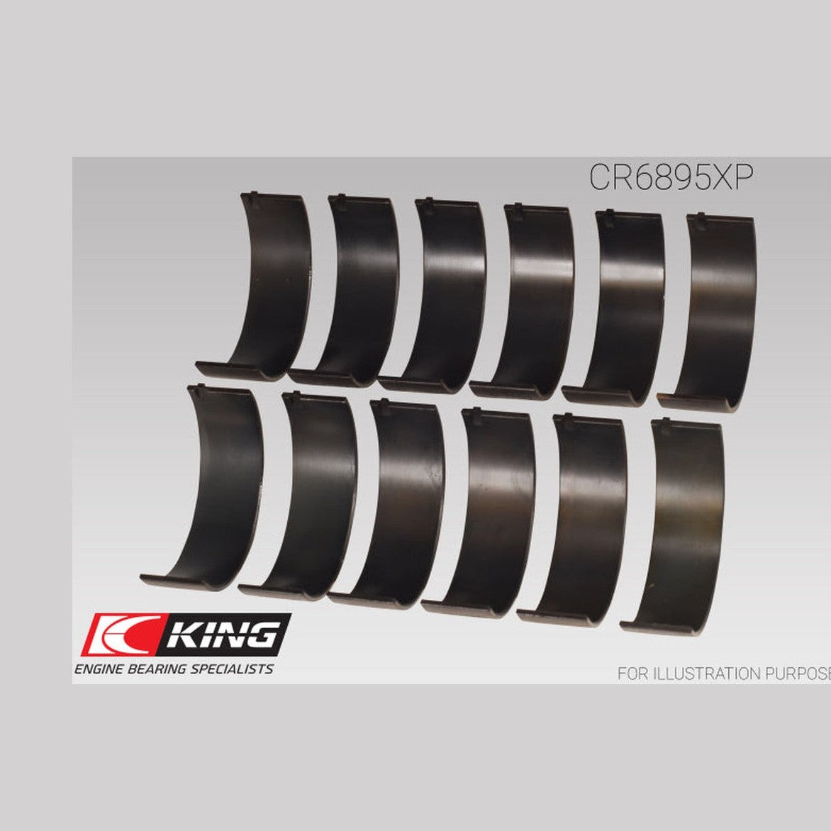 King Engine Bearings King Ford Ecoboost 3.5L V6 pMaxBlack Coated Connecting Rod Bearing Set - Size +0.25mm