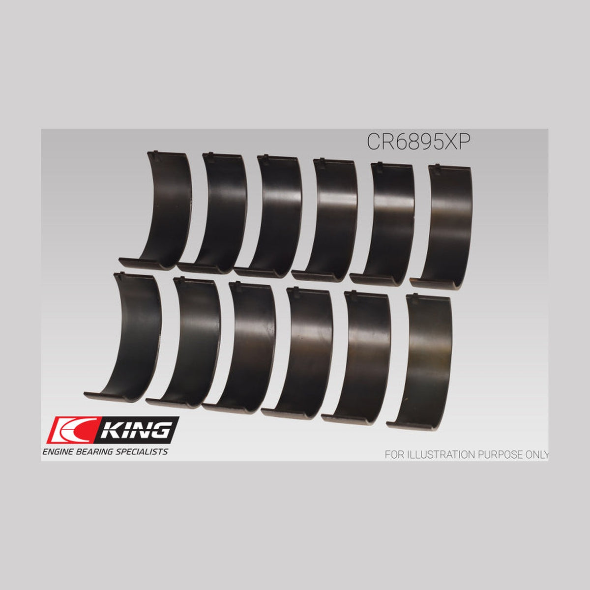 King Engine Bearings King Ford Ecoboost 3.5L V6 pMaxBlack Coated Connecting Rod Bearing Set - Size +0.25mm