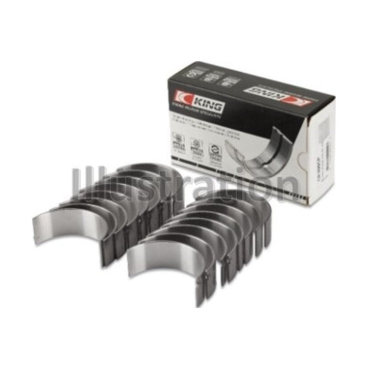 King Engine Bearings King Engine Bearings Ford 281CI/302CI/330CI 4.6L/5.0L/5.4L V8 Rod Bearing Set - Size STD
