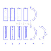 King Engine Bearings King Engine Bearings Ford EcoBoost 3.5L/3.7L V6 Main Bearing Set - Size STD