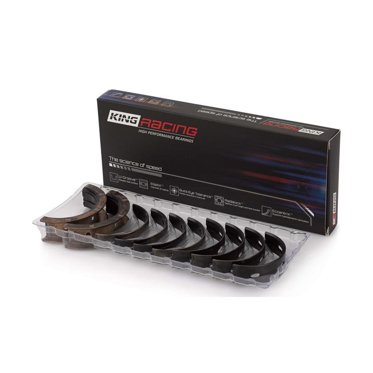King Engine Bearings King Engine Bearings Ford Mustang Prod 302 Coyote Performance Main Bearing Set - Size STD