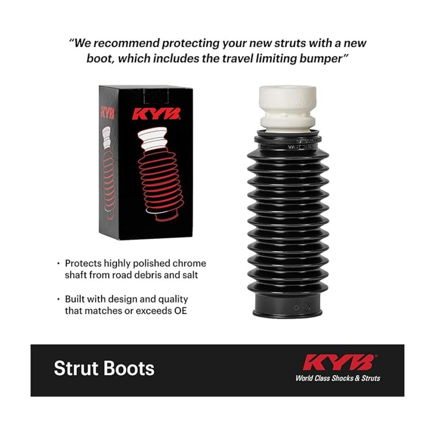 KYB KYB Shocks & Struts Strut Boots Front BMW Z Series 2006-08 CADILLAC Escalade 2008-09 CHEVROLET Avala