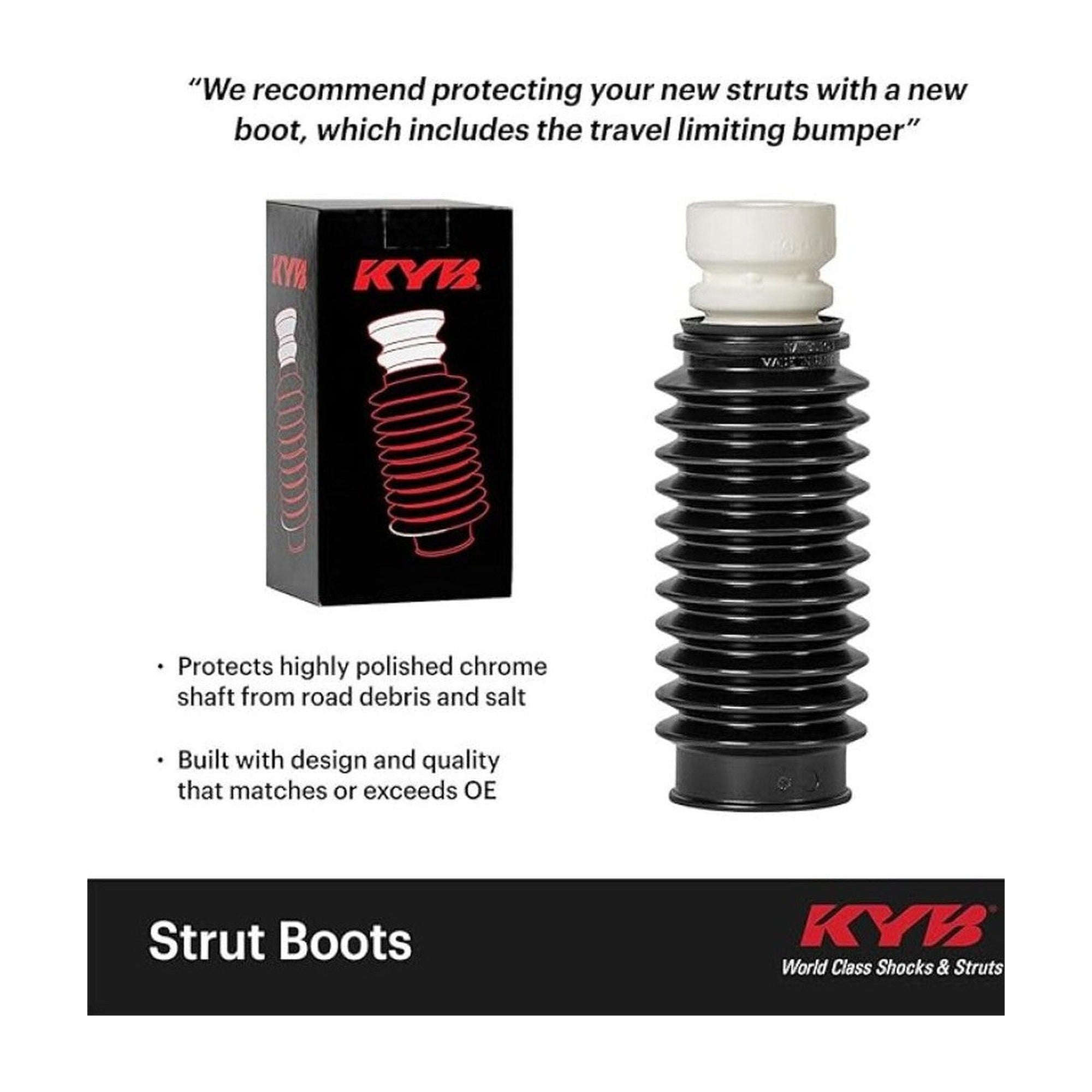 KYB KYB Shocks & Struts Strut Boots Front BMW Z Series 2006-08 CADILLAC Escalade 2008-09 CHEVROLET Avala