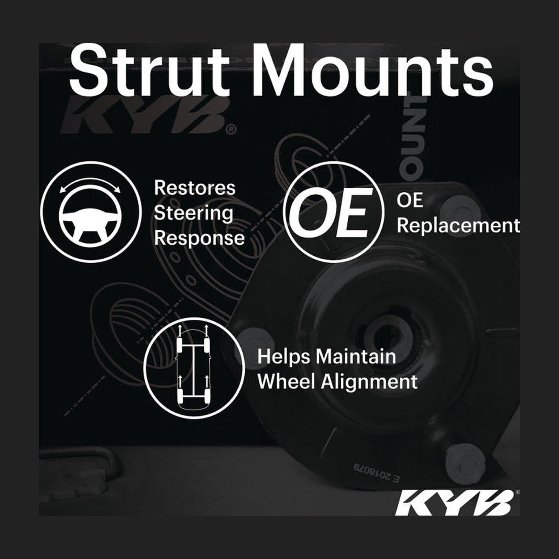 KYB KYB Shocks & Struts Strut Mount Front 11-14 Ford Edge / 11-14 Mustang / 11-14 Lincoln MKX