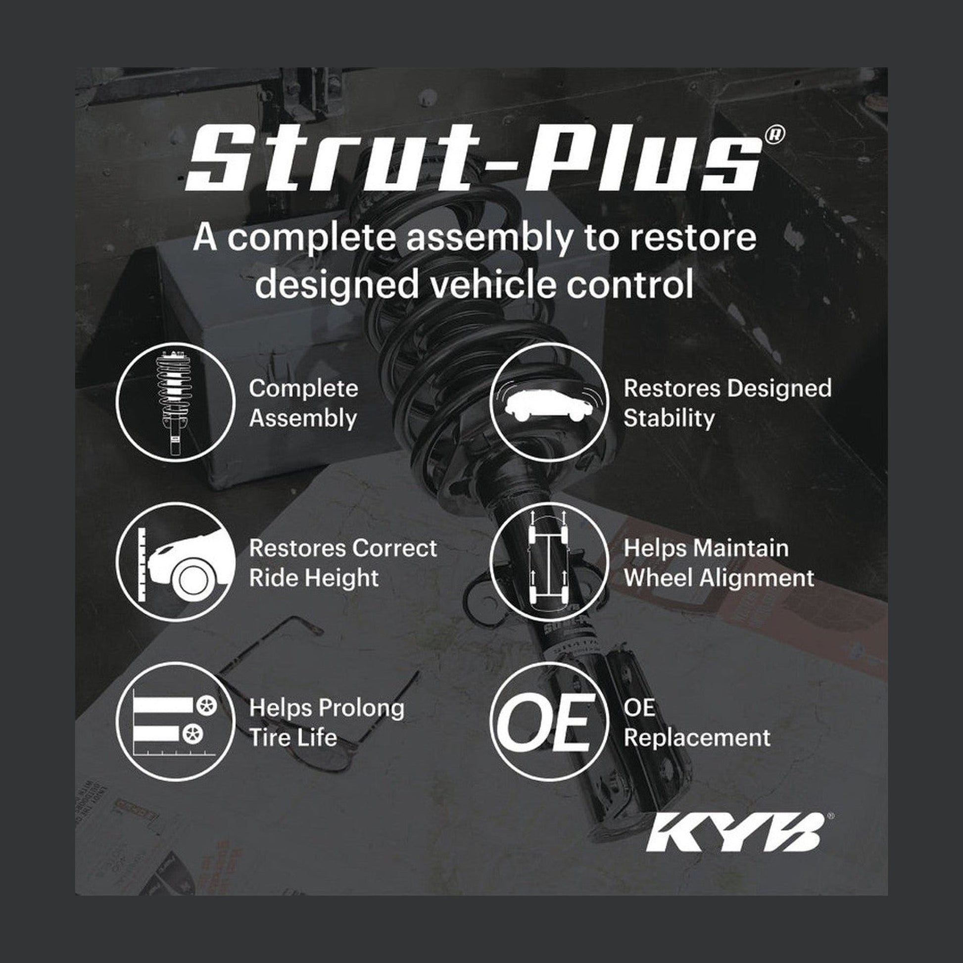 KYB KYB Shocks & Struts Strut Plus Front 14-17 Ford Expedition w/o Air/Elec Suspension