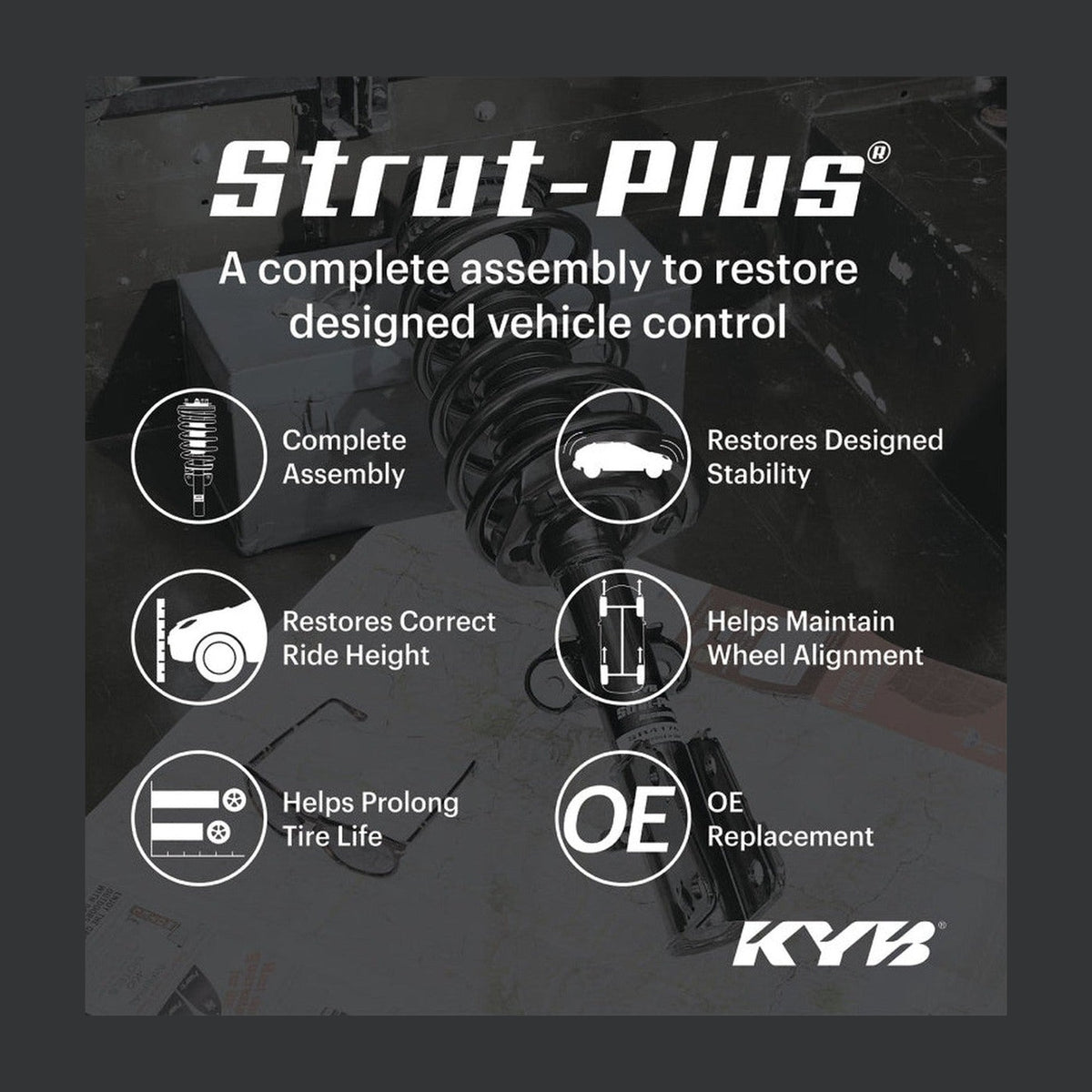 KYB KYB Shocks & Struts Strut Plus Front 14-17 Ford Expedition w/o Air/Elec Suspension