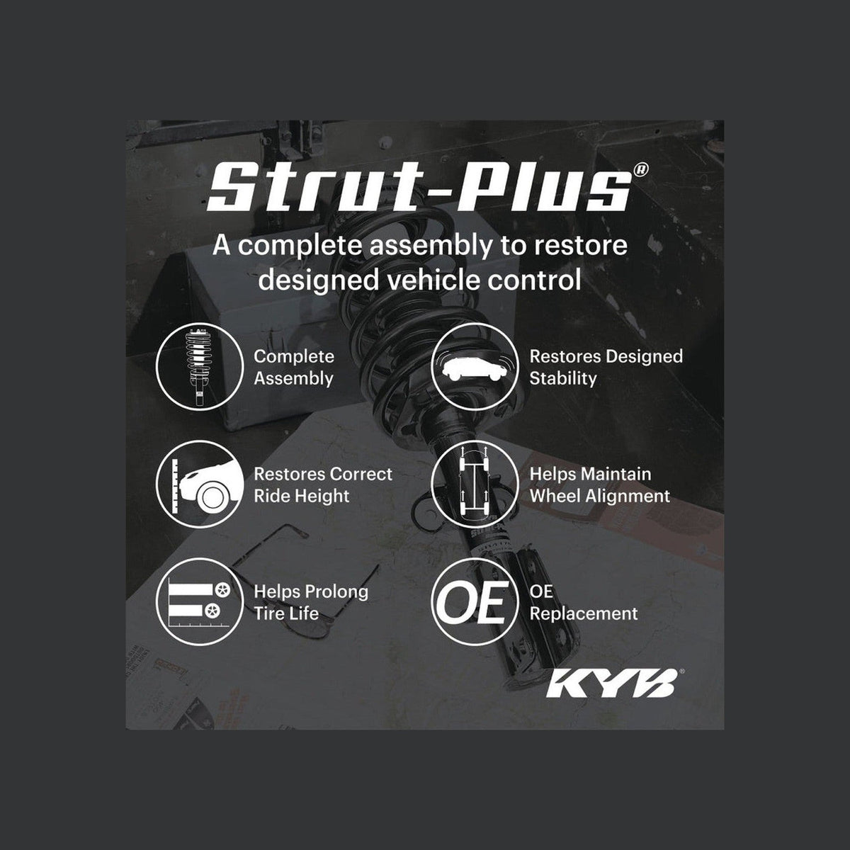 KYB KYB Shocks & Struts Strut Plus Front 14-17 Ford Expedition w/o Air/Elec Suspension