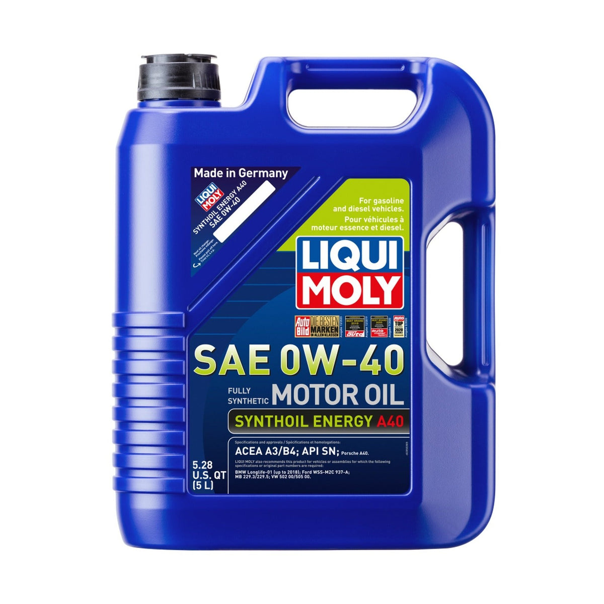LIQUI MOLY LIQUI MOLY 5L Synthoil Energy A40 Motor Oil SAE 0W40