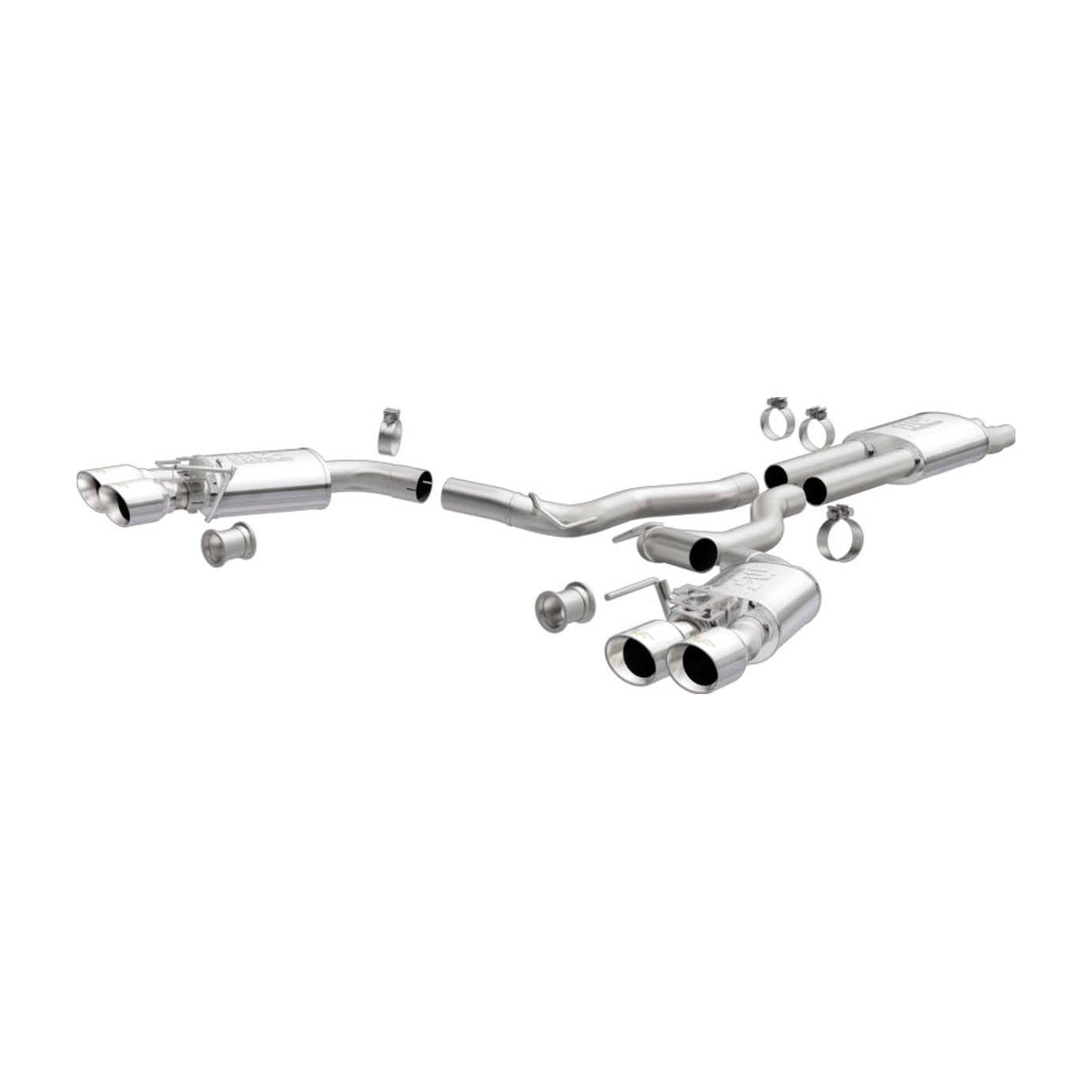 Magnaflow MagnaFlow SYS Cat-Back 2018 Ford Mustang GT 5.0L Street Dual Exit Polished 4in Tips