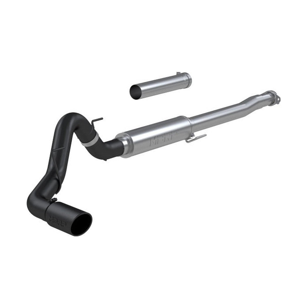 MBRP MBRP 2021+ Ford F150 2.7L/3.5L/5.0L 4in Black-Coated AL Steel Cat-Back - RACE VERSION