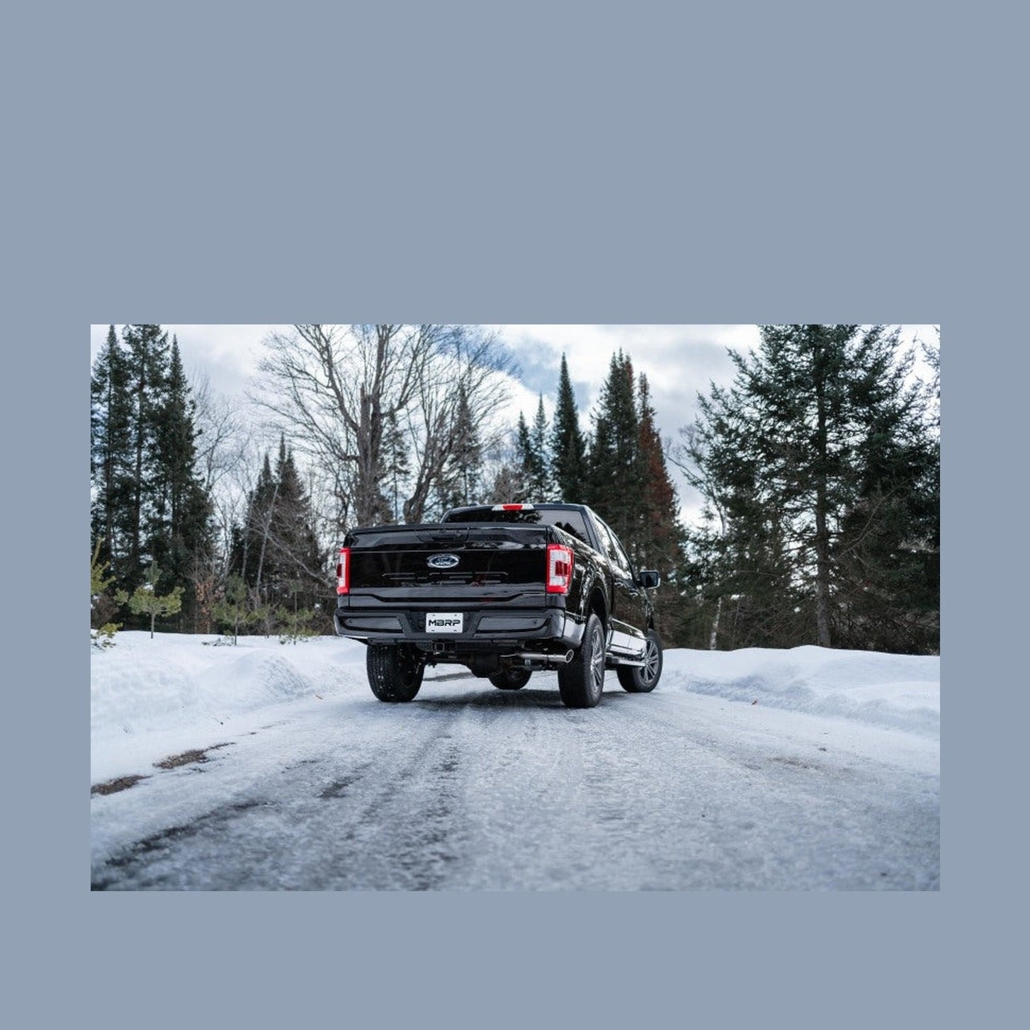 MBRP MBRP 2021+ Ford F-150 2.7L/ 3.5L Ecoboost 5.0L Single Side 3in Aluminized Steel Catback Exhaust, installed