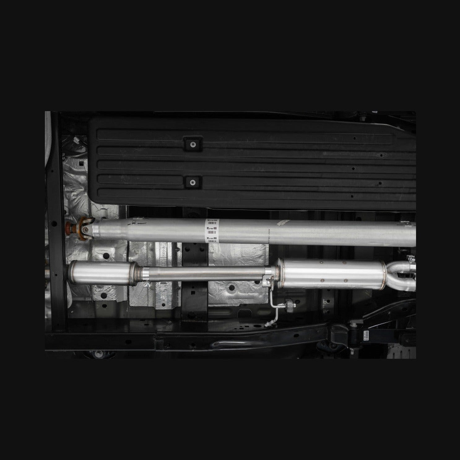 MBRP MBRP 2021+ F-150 2.7L/ 3.5L Ecoboost, 5.0L 3in Cat Back 2.5in Dual Split Rear - Black Coated, installed