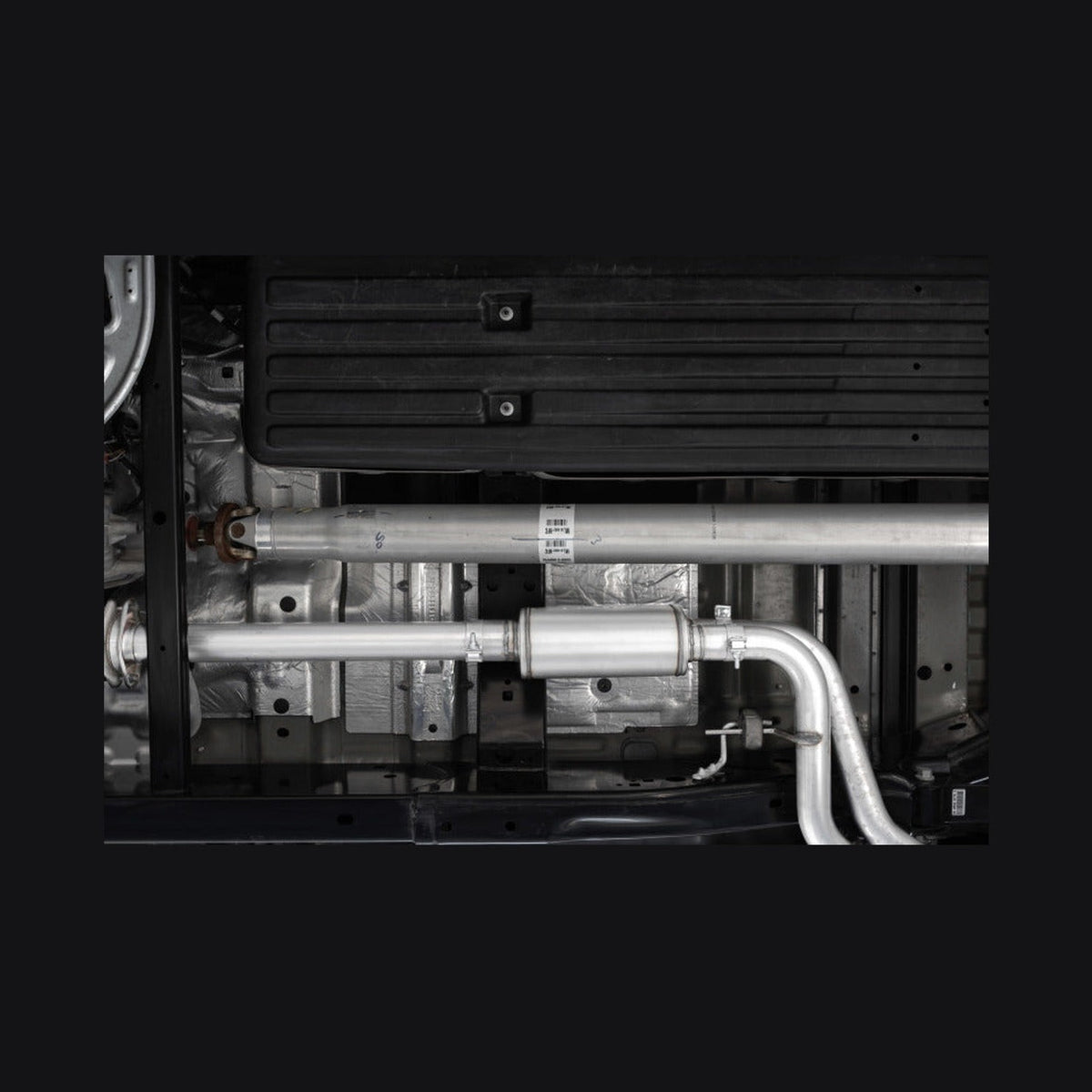 MBRP MBRP 2021 Ford F-150 2.7L EcoBoost / 3.5L EcoBoost / 5.0L 3in Cat Back Single Side Exit Black, installed