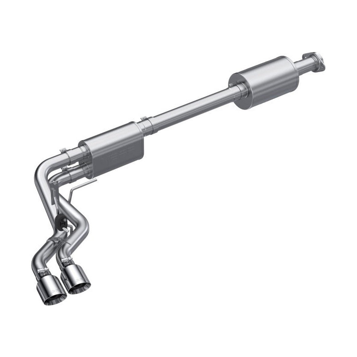 MBRP MBRP 2021+ Ford F150 Aluminized Dual Pre-Axle (Street Profile) 2.5in OD Tips 3in Cat Back Exhaust