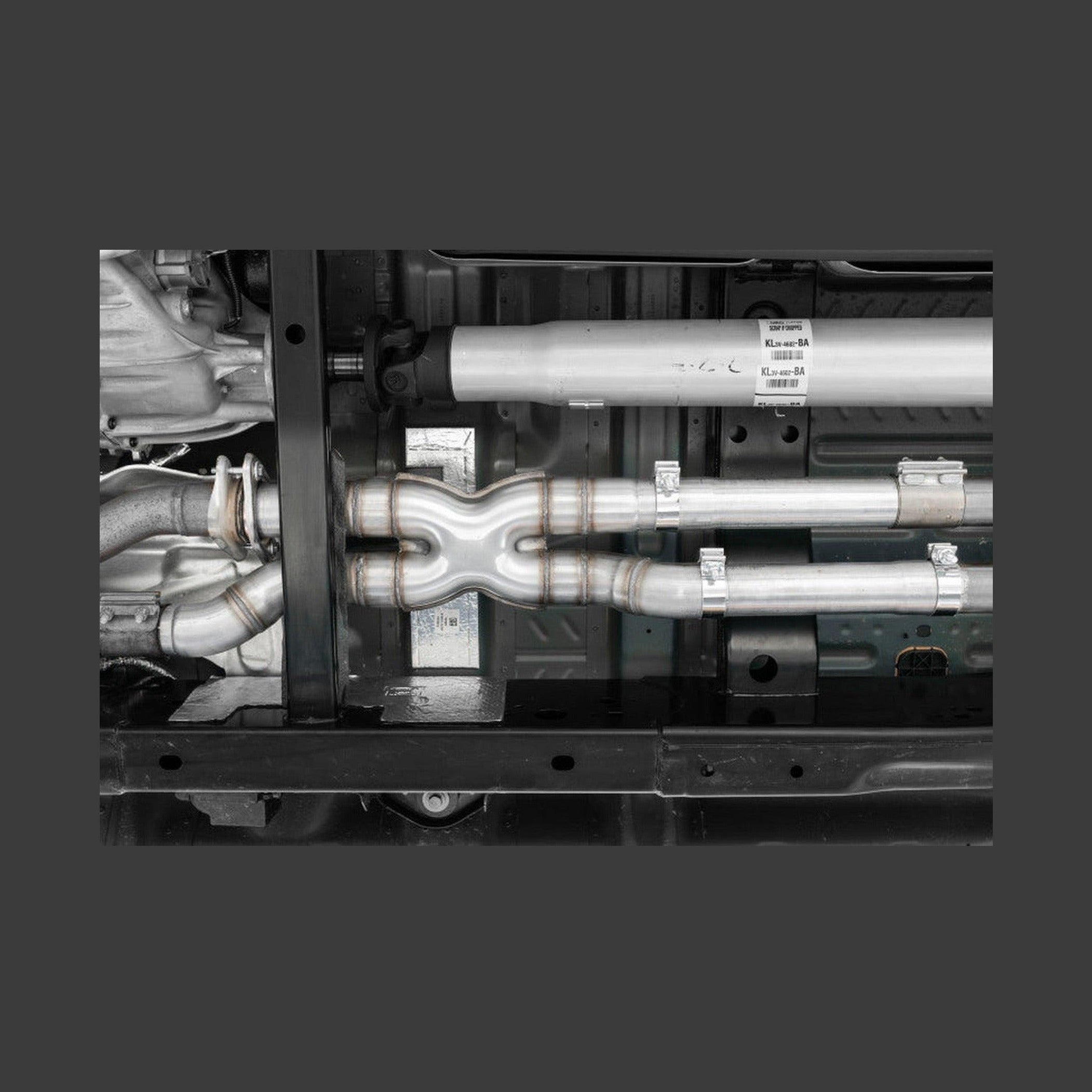 MBRP MBRP 17-19 Ford F150 Raptor 3.5L EcoBoost 3in X-Pipe Kit - T409, installed