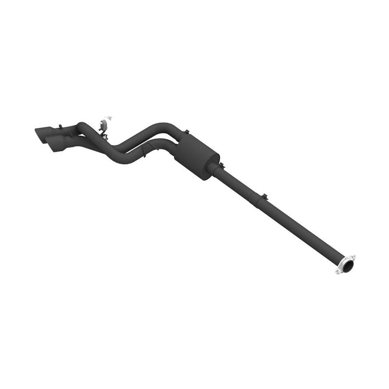 MBRP MBRP 09-14 Ford F150 Pre-Axle 4.5in OD Tips Dual Outlet 3in Black Coated Cat Back Exhaust