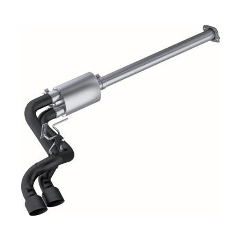 MBRP MBRP 09-14 Ford F150 Pre-Axle 4.5in OD Tips Dual Outlet 3in Black Coated Cat Back Exhaust