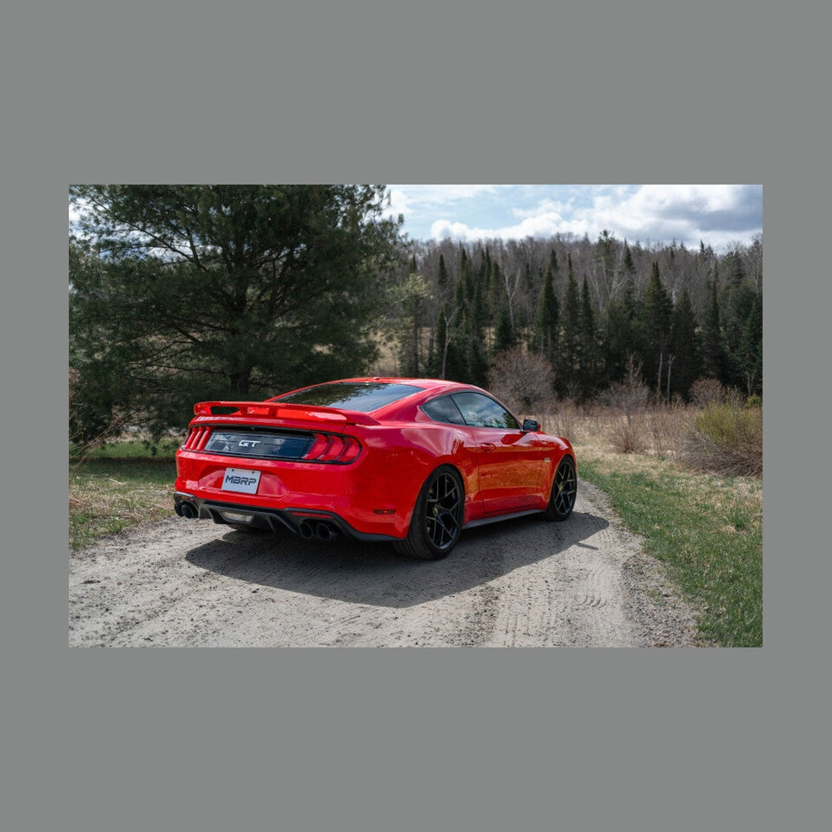 MBRP MBRP 18-19 Ford Mustang GT 5.0 3in Cat Back Quad Tip Race Version - AL, installed