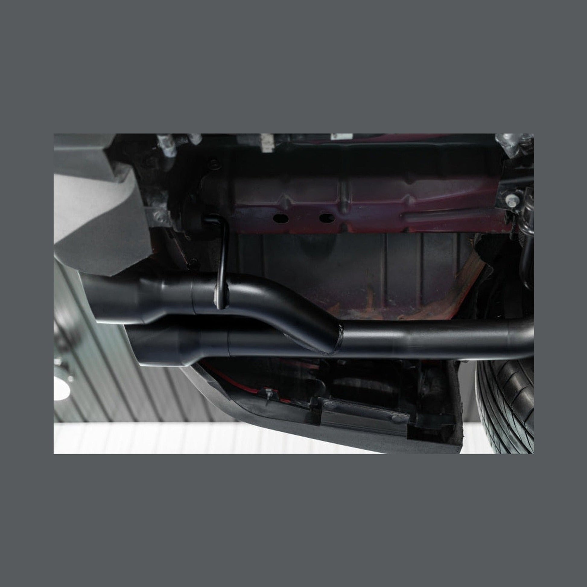 MBRP MBRP 18-20 Ford Mustang GT 2.5in T304 Non Active Dual Axle Back Exhaust System - 4in Dual Wall Tips, installed