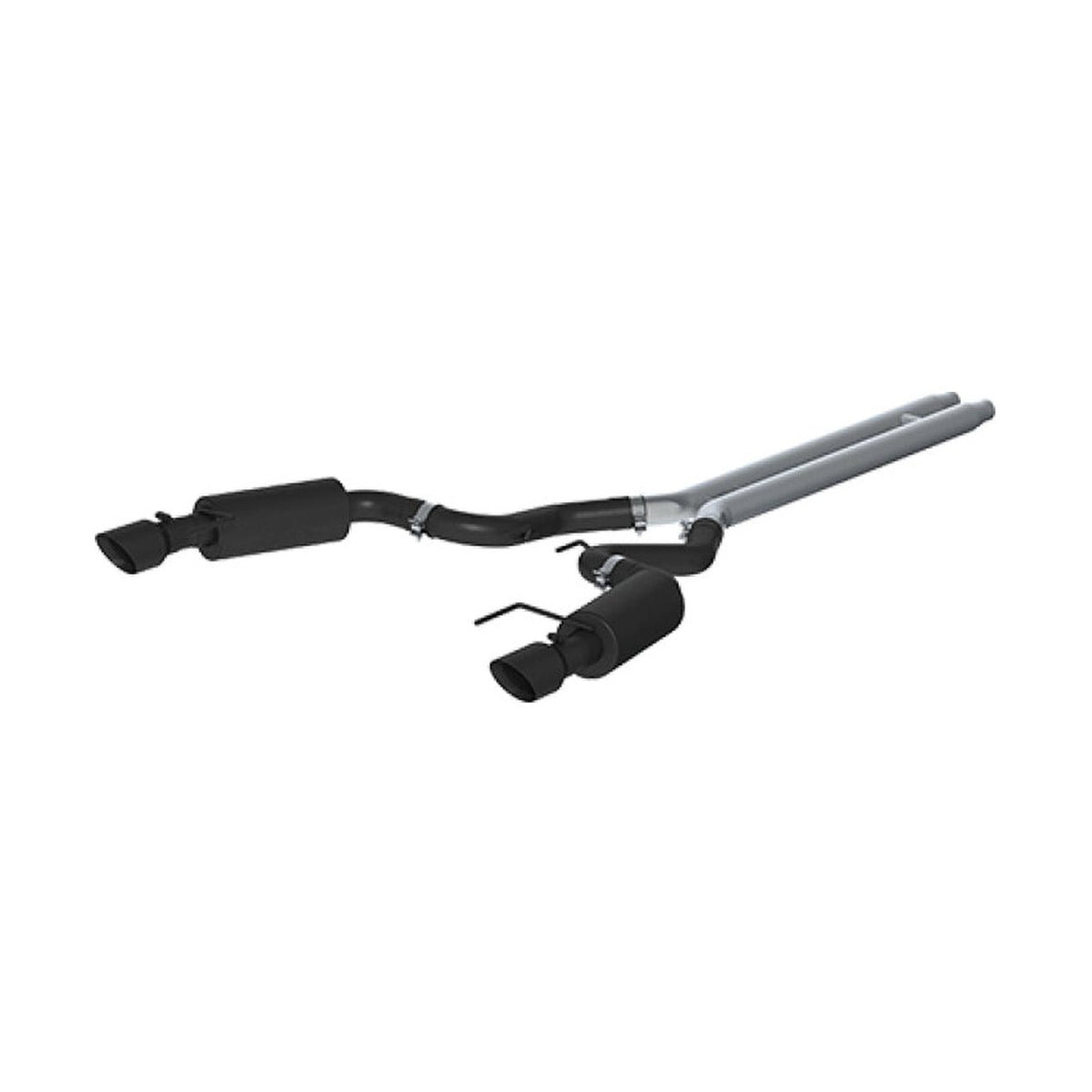 MBRP MBRP 15 Ford Mustang GT 5.0 Convertible Black 3in Cat Back Dual Split Rear Exit (Street Version)