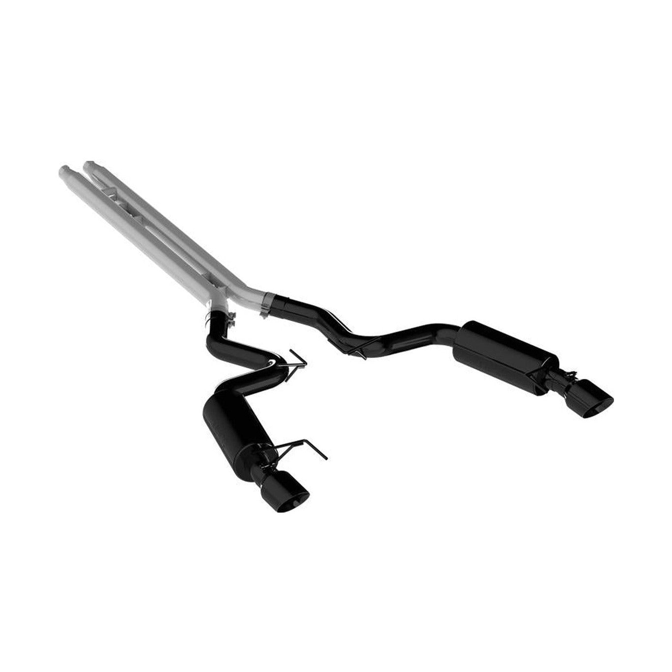 MBRP MBRP 15 Ford Mustang GT 5.0 Convertible Black 3in Cat Back Dual Split Rear Exit (Street Version)
