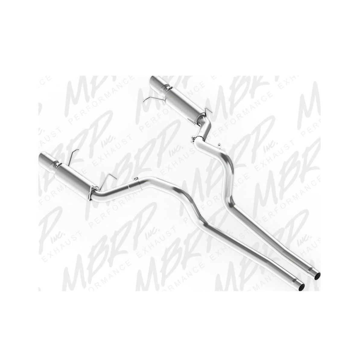 MBRP MBRP 11-14 Ford Mustang GT 5.0L Dual Split Rear Race Version AL 3in Cat Back Exhaust System