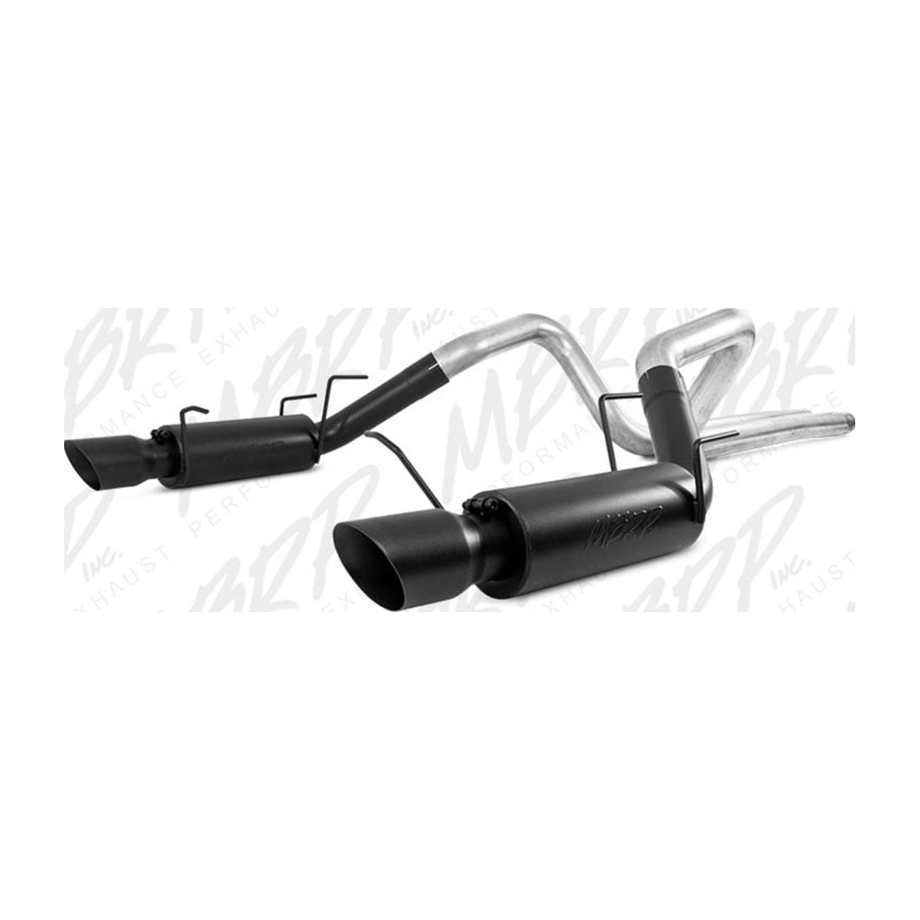 MBRP MBRP 11-14 Ford Mustang GT 5.0L 3in Cat Back Dual Split Rear Race Version 4in Tips - Black