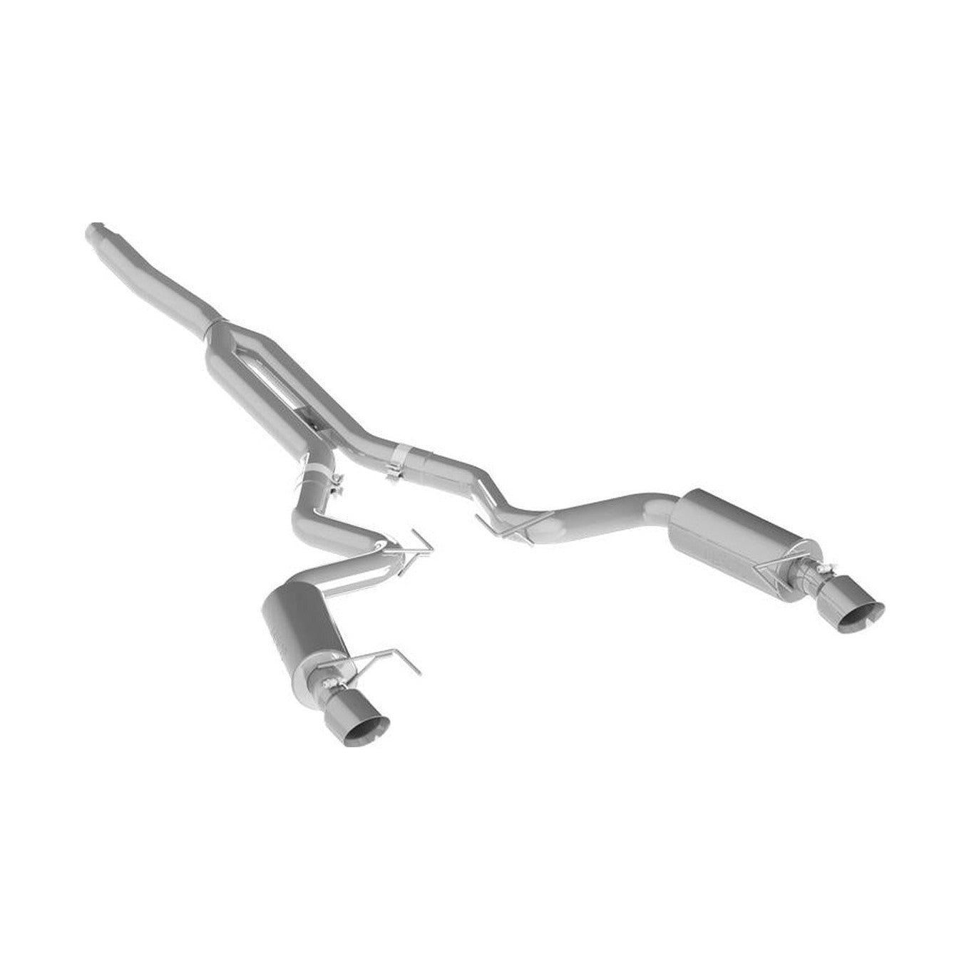 MBRP MBRP 15-18 Ford Mustang EcoBoost 2.3L T409 3in Cat Back Dual Split Rear Exit (Street Version)