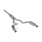 MBRP MBRP 15-18 Ford Mustang EcoBoost 2.3L Alum 3in Cat Back Dual Split Rear Exit (Street Version)
