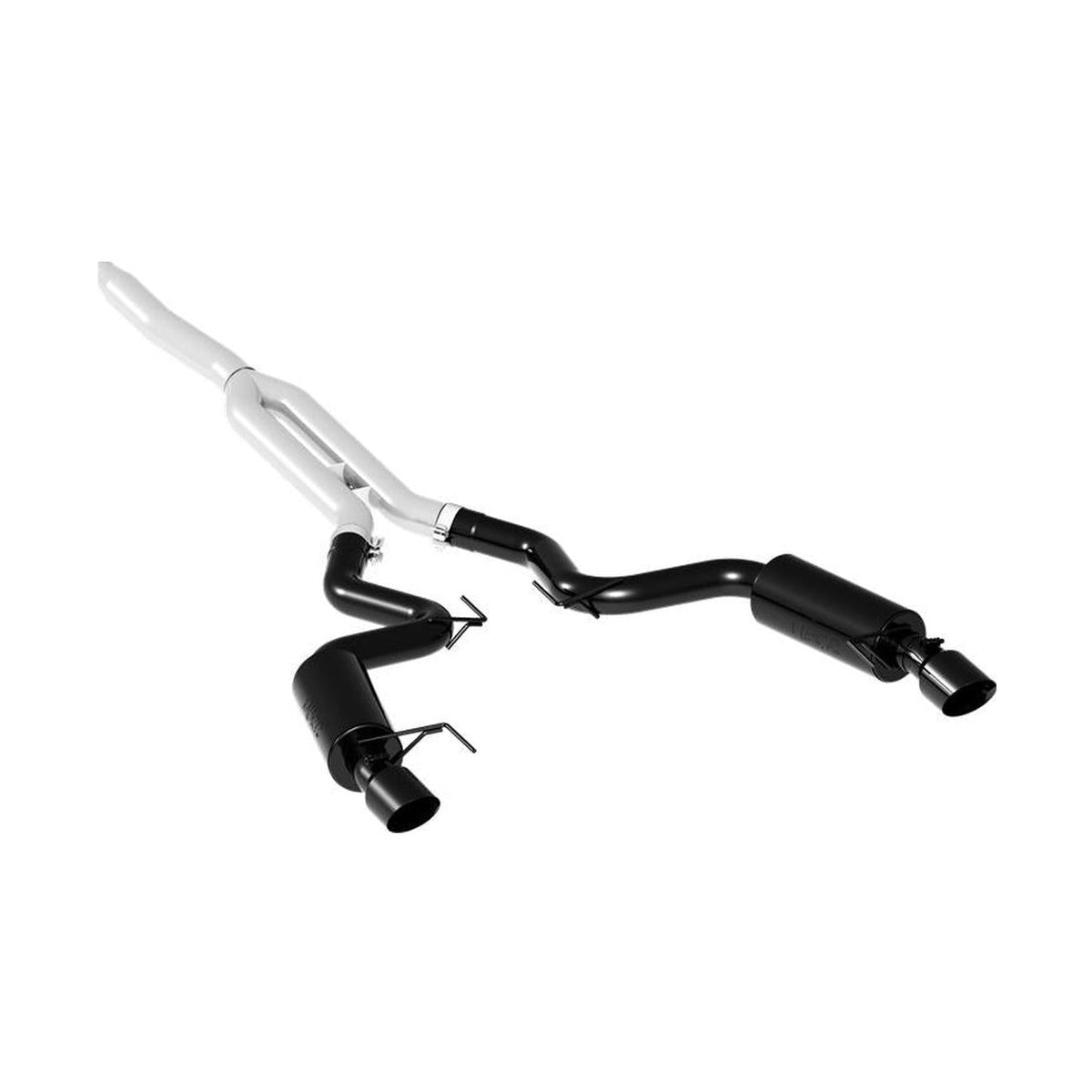 MBRP MBRP 15-18 Ford Mustang EcoBoost 2.3L Black 3in Cat Back Dual Split Rear Exit (Street Version)