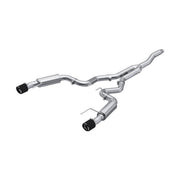 MBRP MBRP 19-22 Ford Mustang 2.3 EcoBoost 3in Cat-Back Dual Split Rear w/4.5in Carbon Fiber Tips (Race)