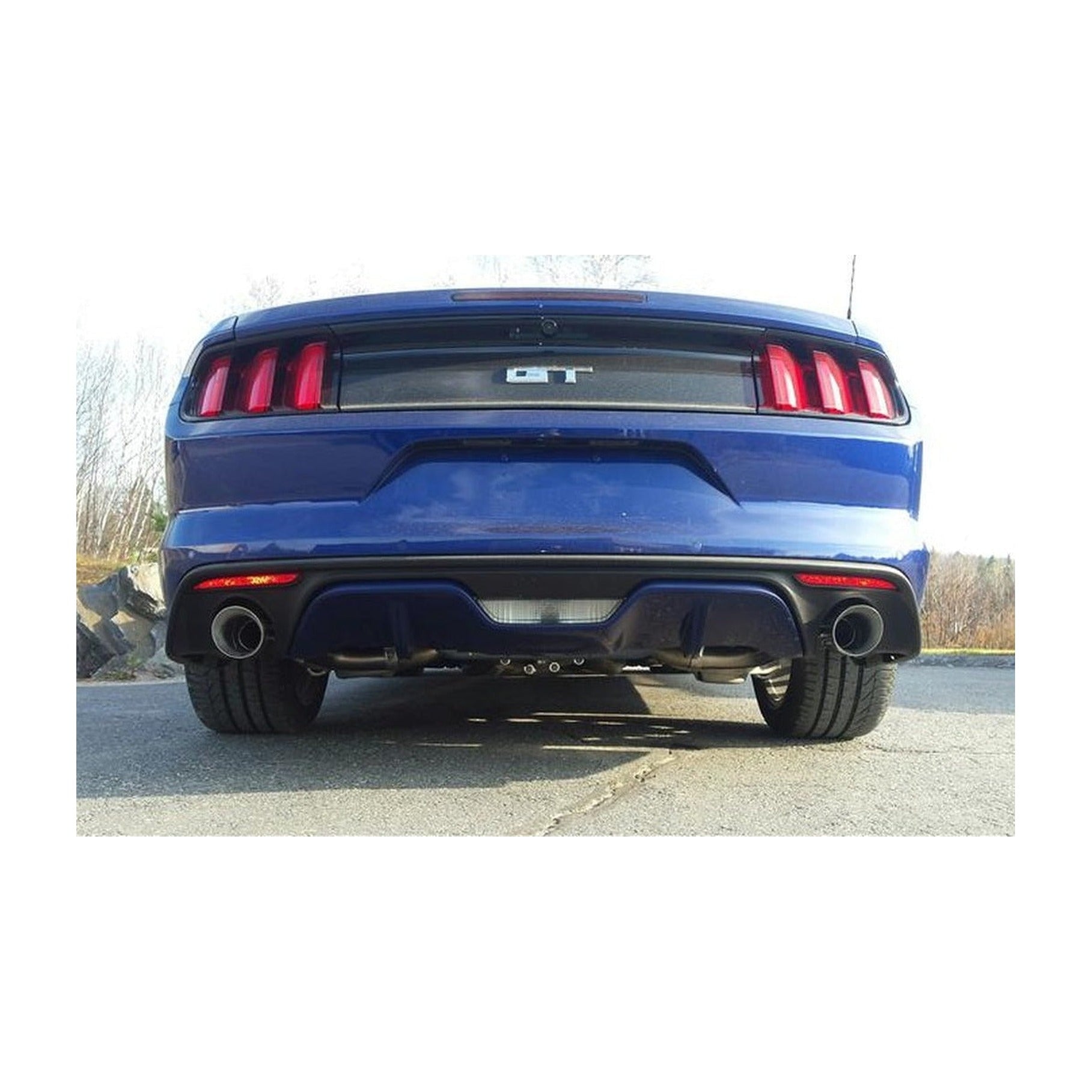 MBRP MBRP 2015-2017 Ford Mustang GT 5.0 2-1/2in Axle Back Kit - Black Coated 4in OD Tips Included