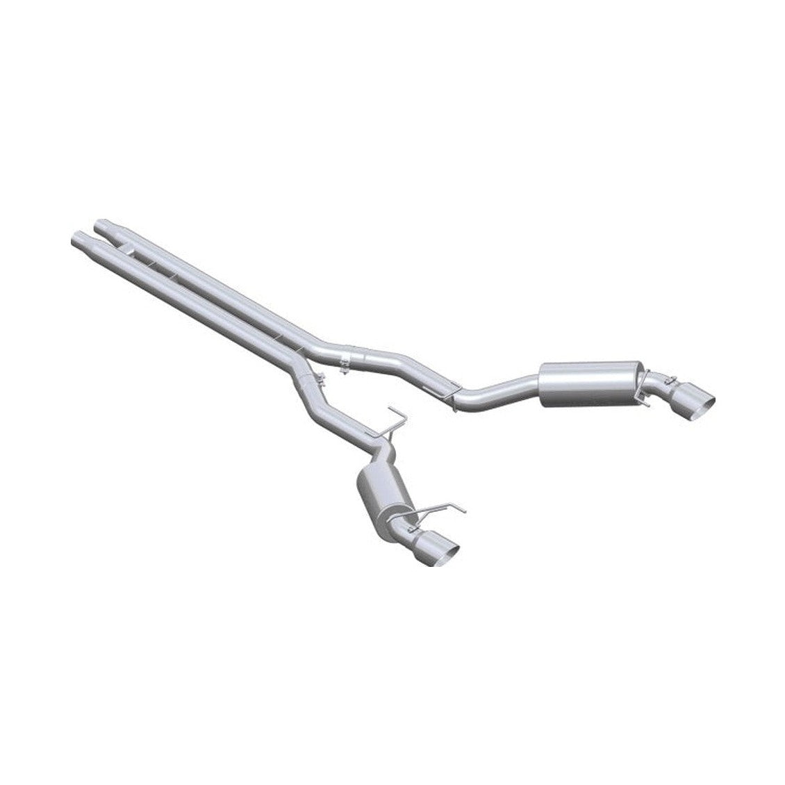 MBRP MBRP 15 Ford Mustang GT 5.0 3in Cat Back Dual Split Rear Street Version 4.5in Tips - T409