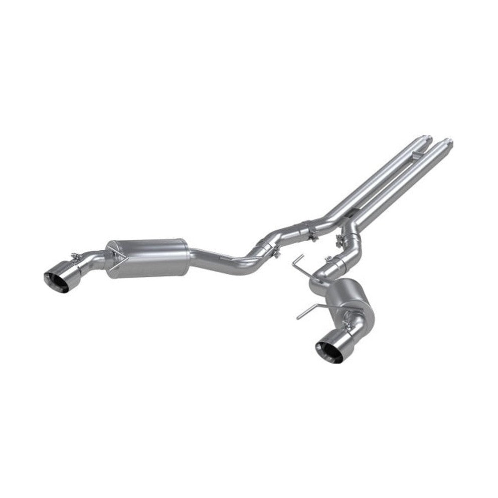 MBRP MBRP 15 Ford Mustang GT 5.0 3in Cat Back Dual Split Rear Street Version 4.5in Tips - Aluminized